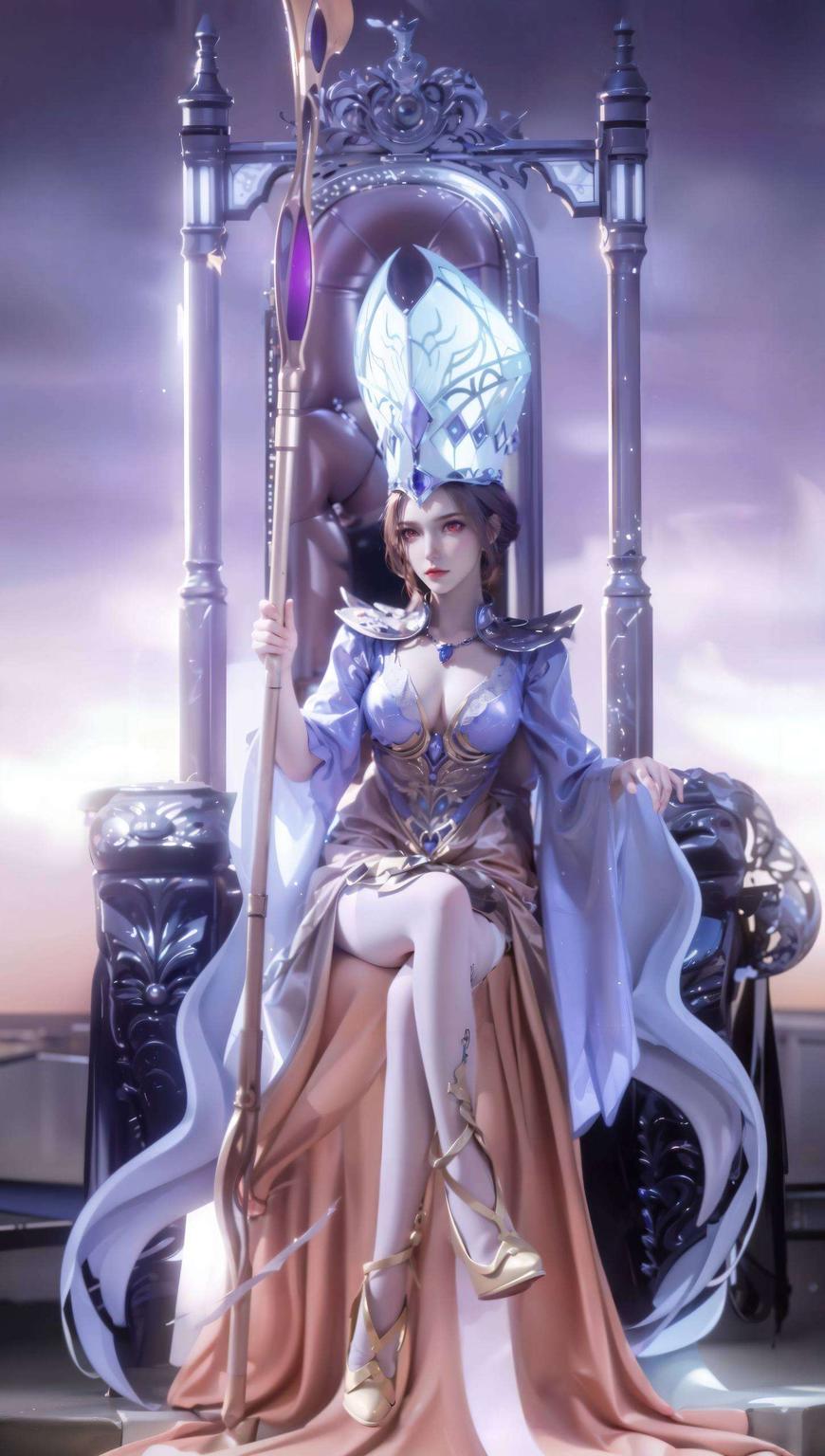 绝对会让你眼前一亮！看这比比东少女的高清图片这款超好看的护眼壁纸