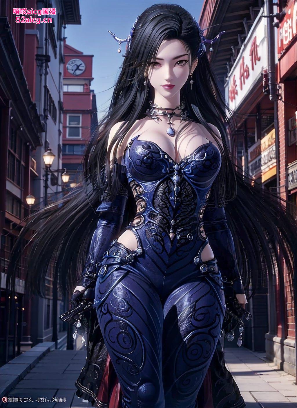 今天给大家带来这款2k高清完美像素的安卓潮图壁纸这位AI国漫女神壁纸动漫潮女妖