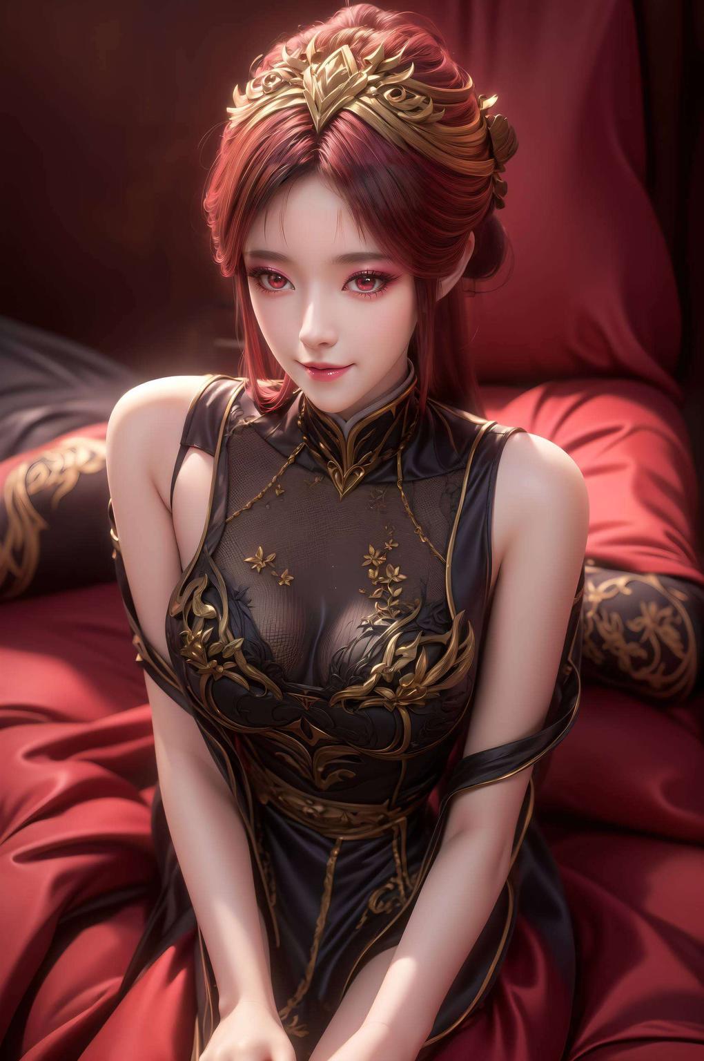 毒血环绕夫人眼神深邃