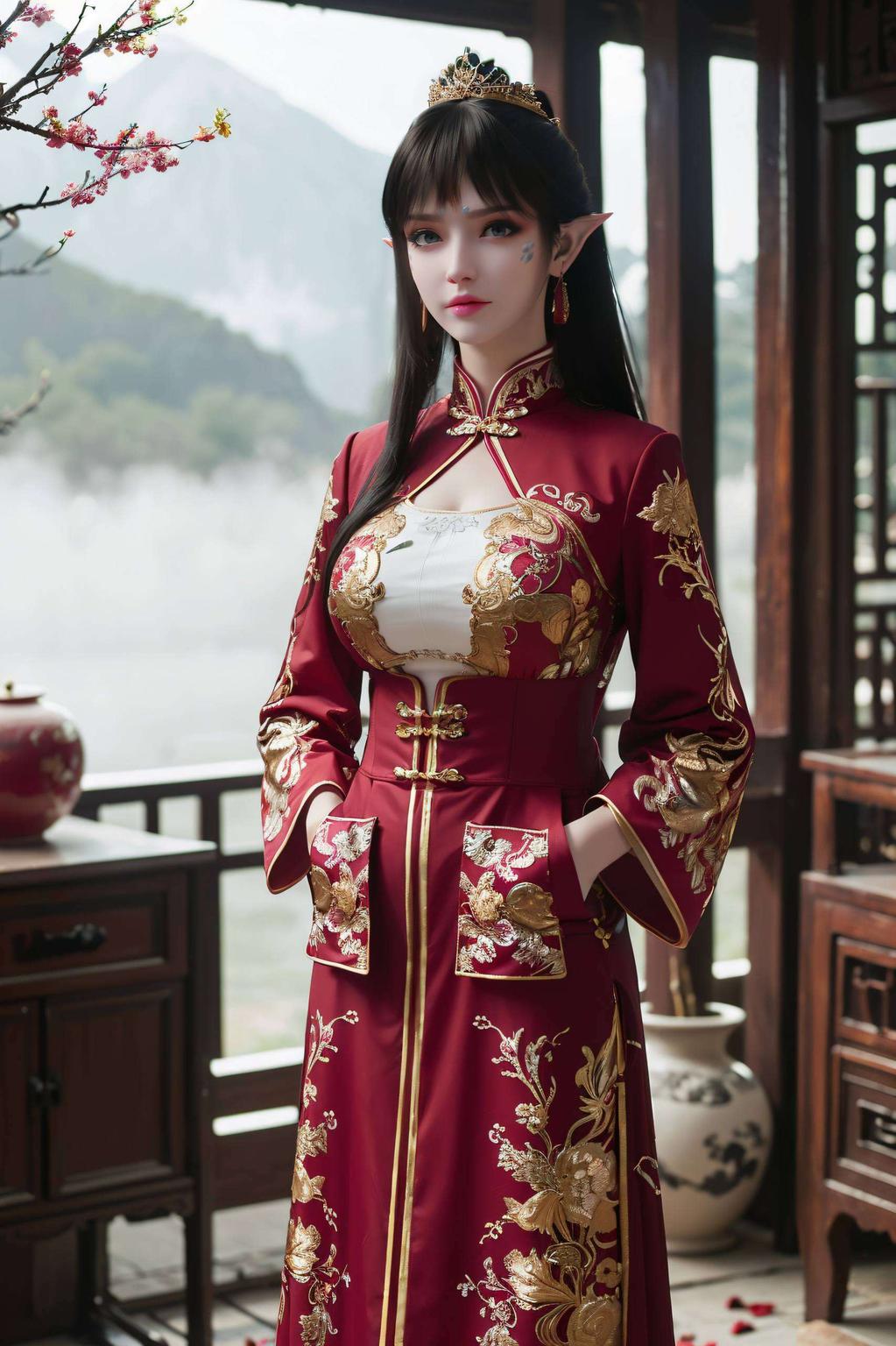 感受清儿那轻盈的步伐清新脱俗