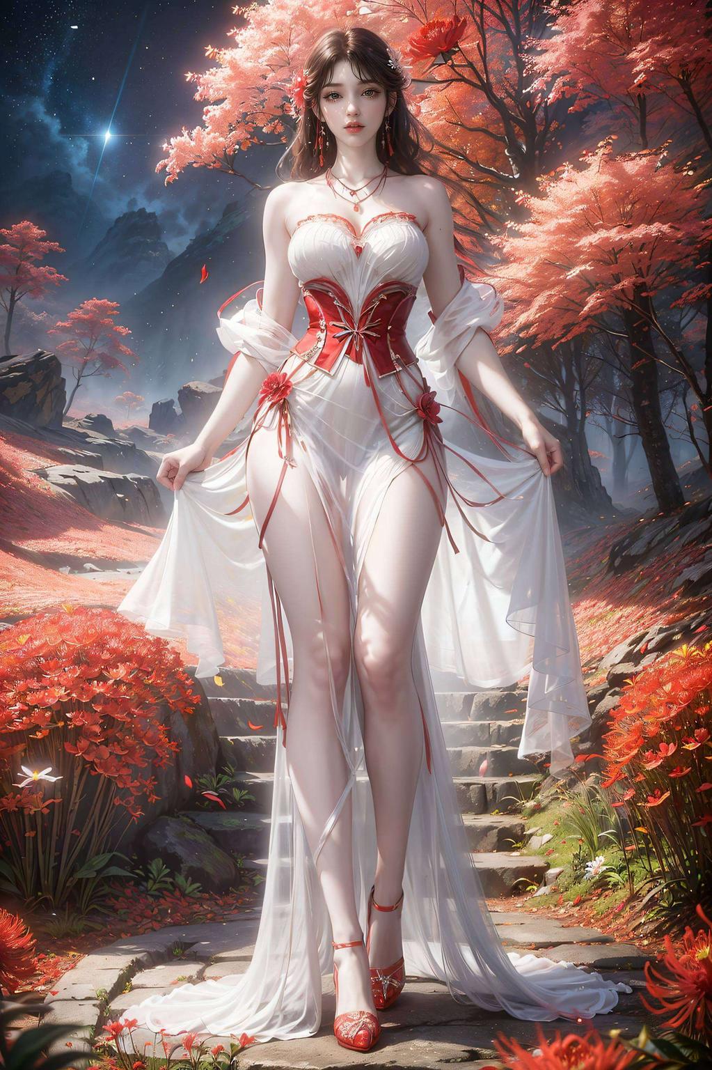 炽焰映红颜火灵儿红色战衣壁纸