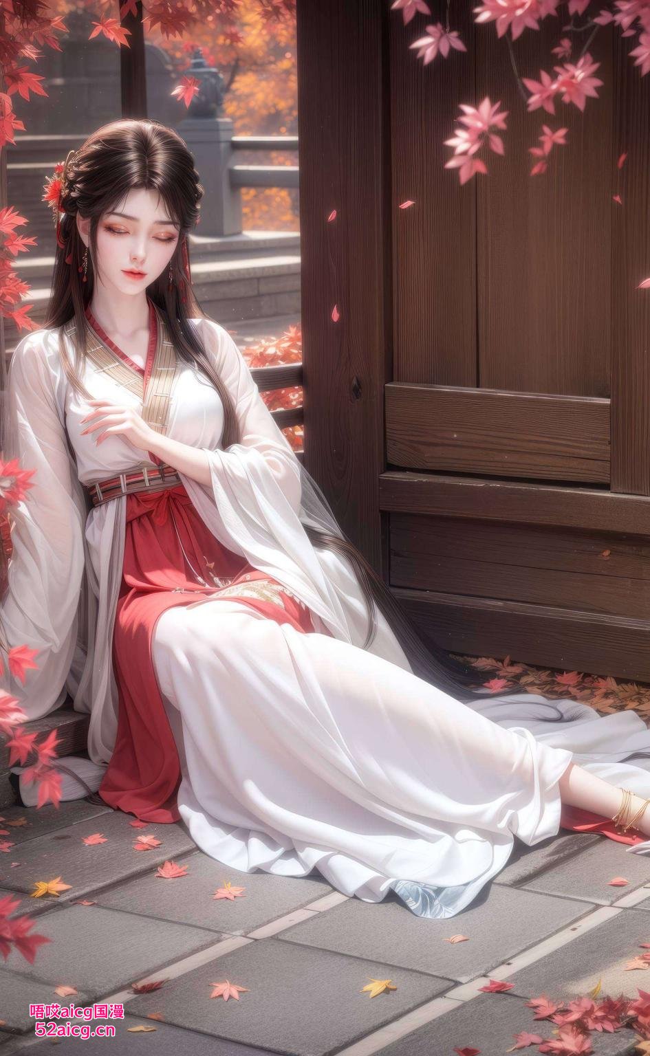 背后是一幅幅古风漫画壁纸精选壁纸