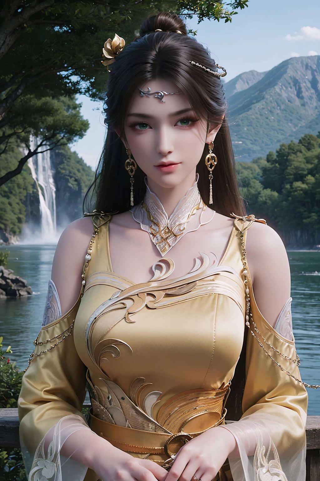 清雅如她一瞥间