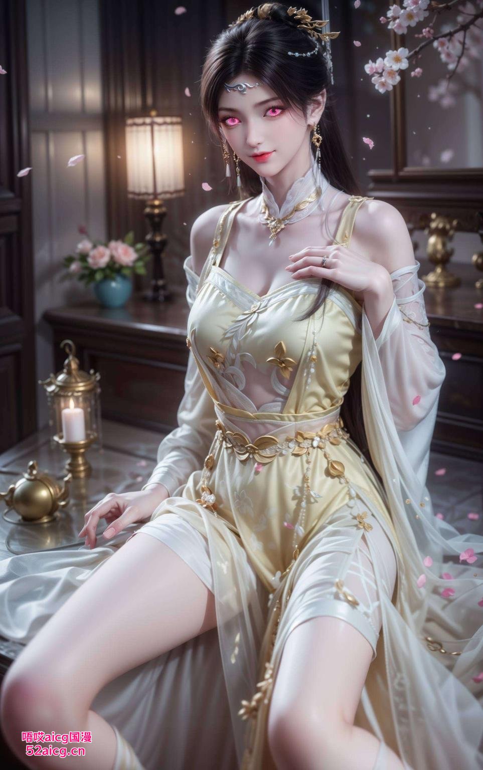 生动的色彩今天给大家带来一款超美的金瓶儿4K超清壁纸