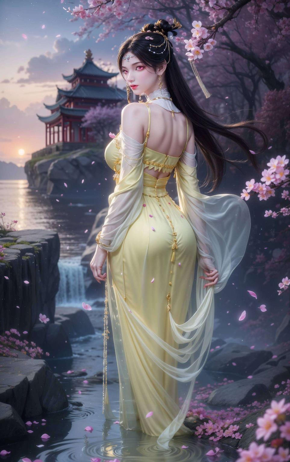 金瓶儿动漫风壁纸高清细腻