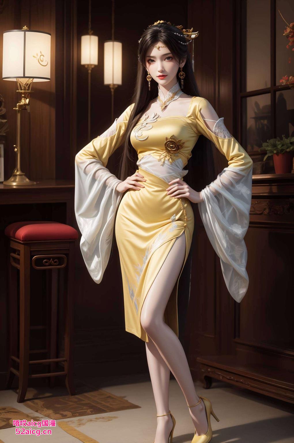 快来感受这份独特的二次元风情吧！金瓶儿新形象壁纸