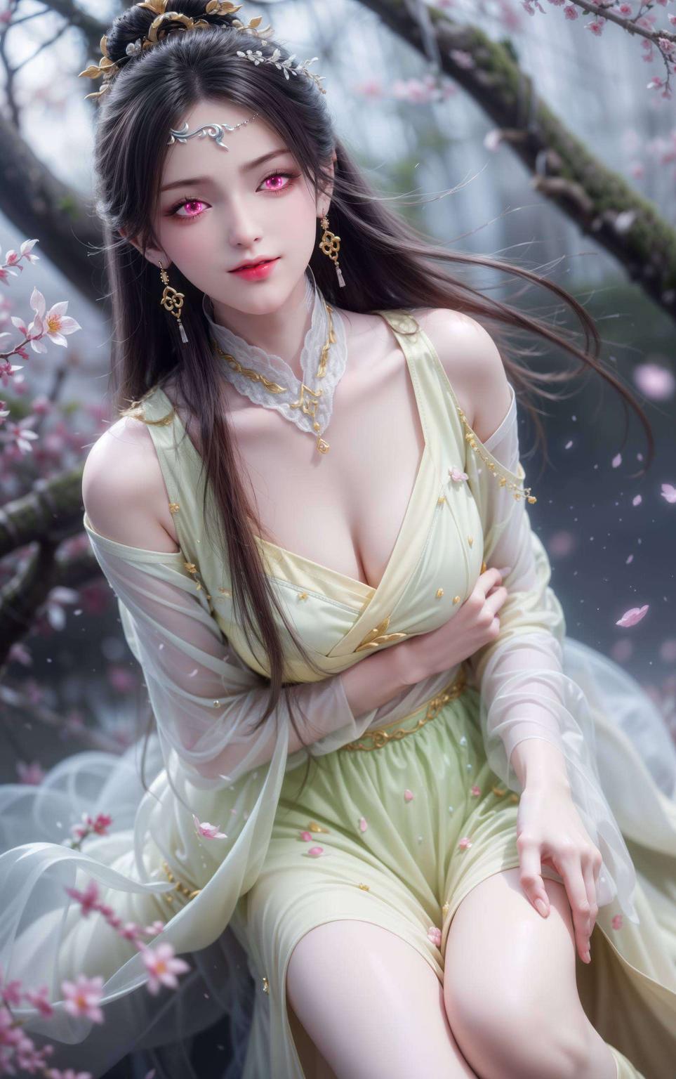 AI国漫女神金瓶儿完美高清二次元壁纸