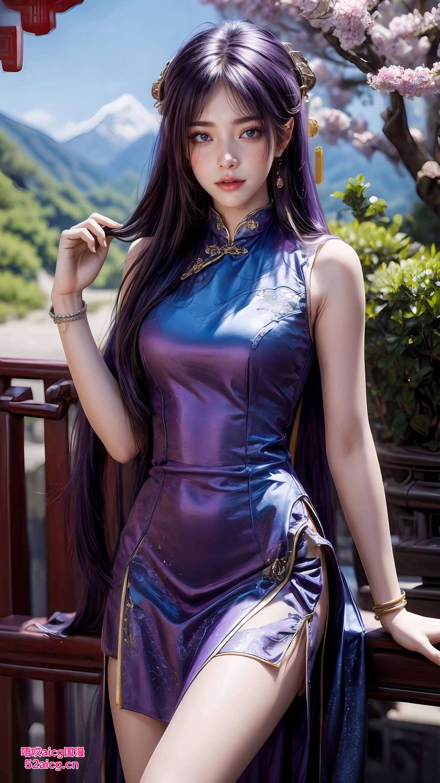 国漫女神紫月换上泳装尽享视觉盛宴！