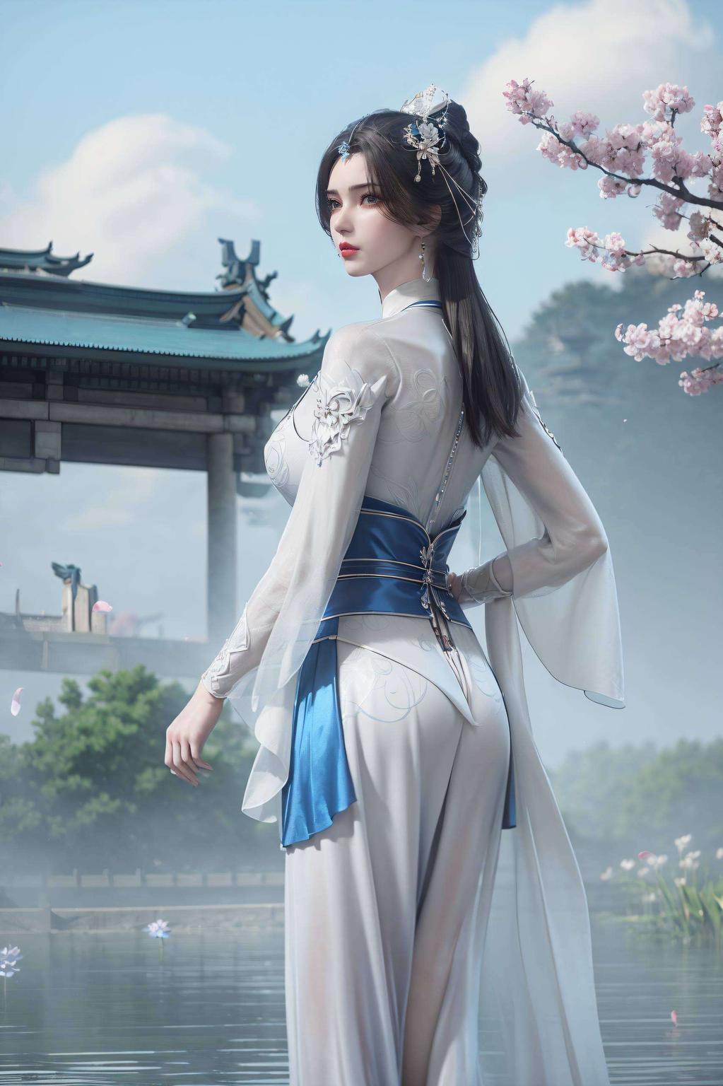 让你的电脑桌面瞬间焕然一新今天给大家带来一款超美的李慕婉第二代建模壁纸