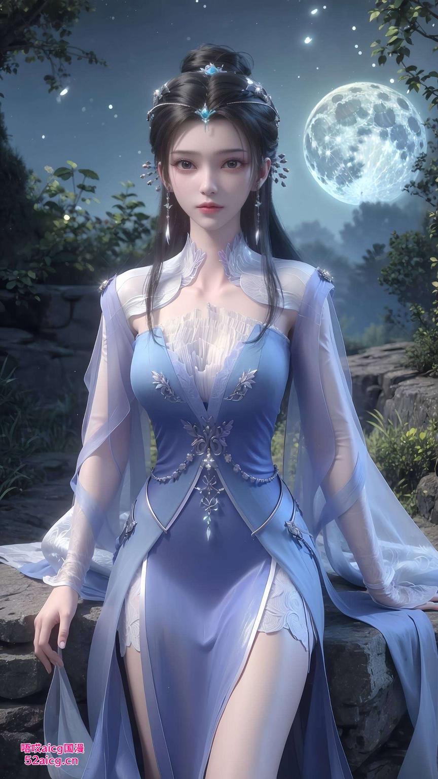 感受国漫女神的唯美爱情一键锁屏