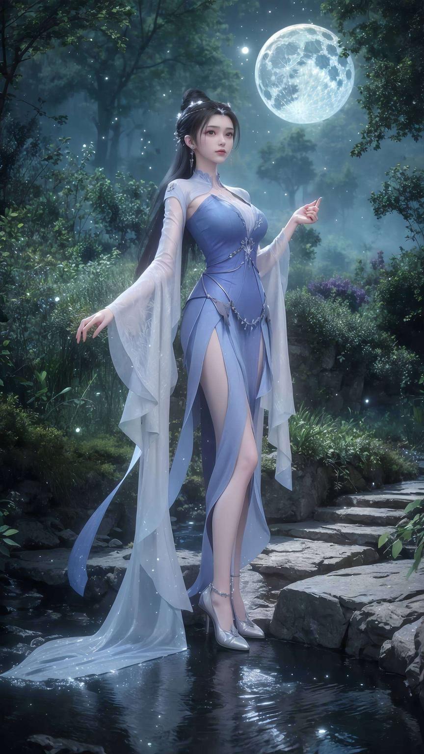 4K视觉冲击！李慕婉仙气逼人点亮你的iPad桌面