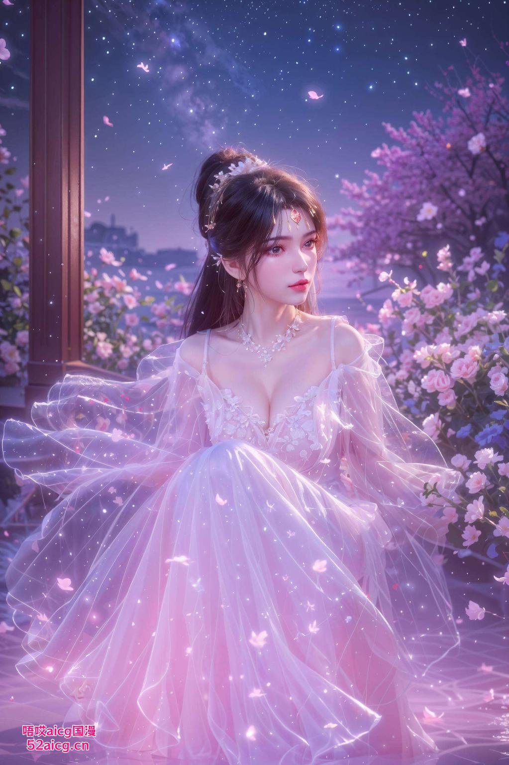 伤感完美像素国漫壁纸女神李慕婉