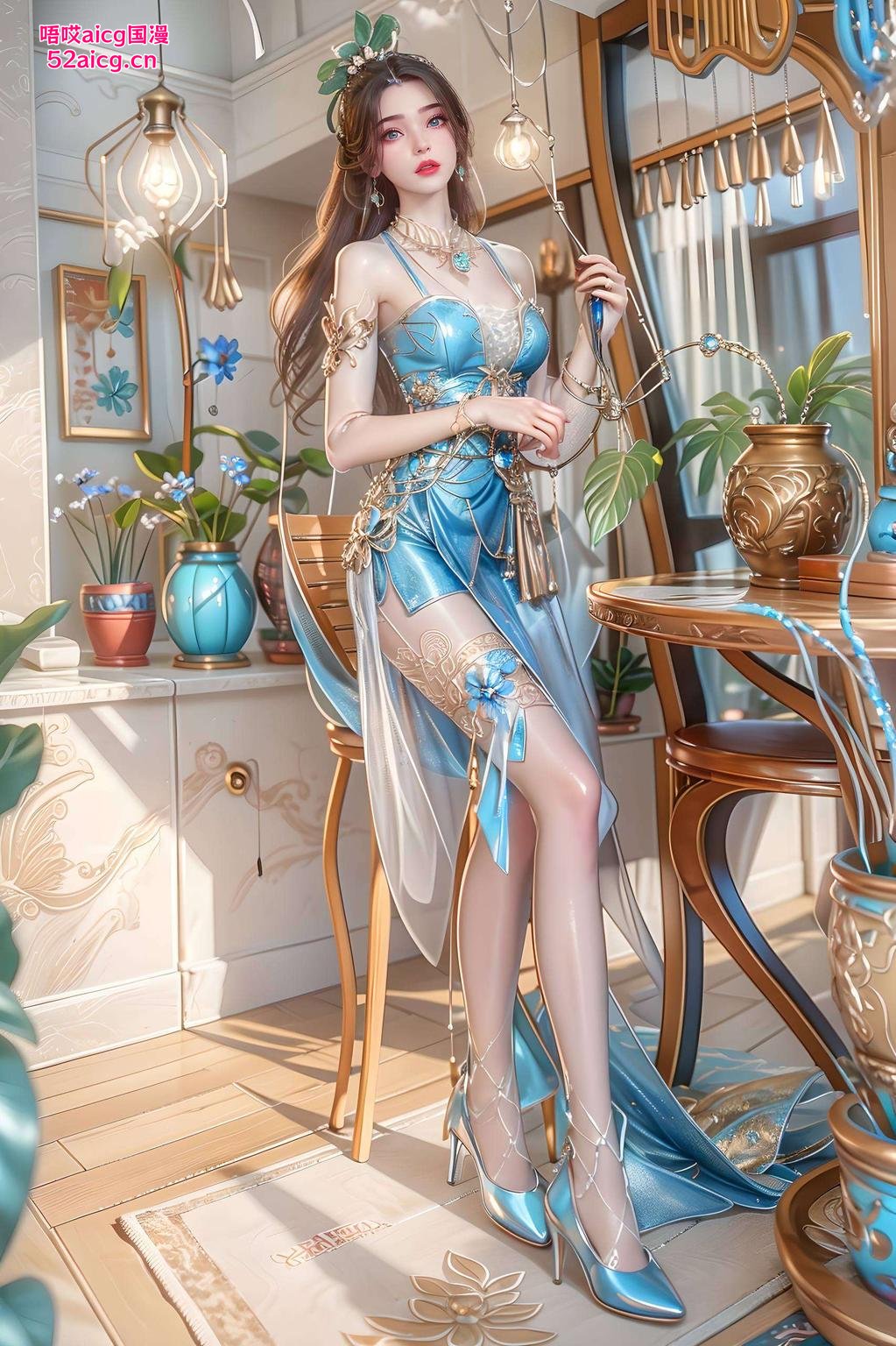 点亮Win10桌面4K高清盛宴！李慕婉全身壁纸