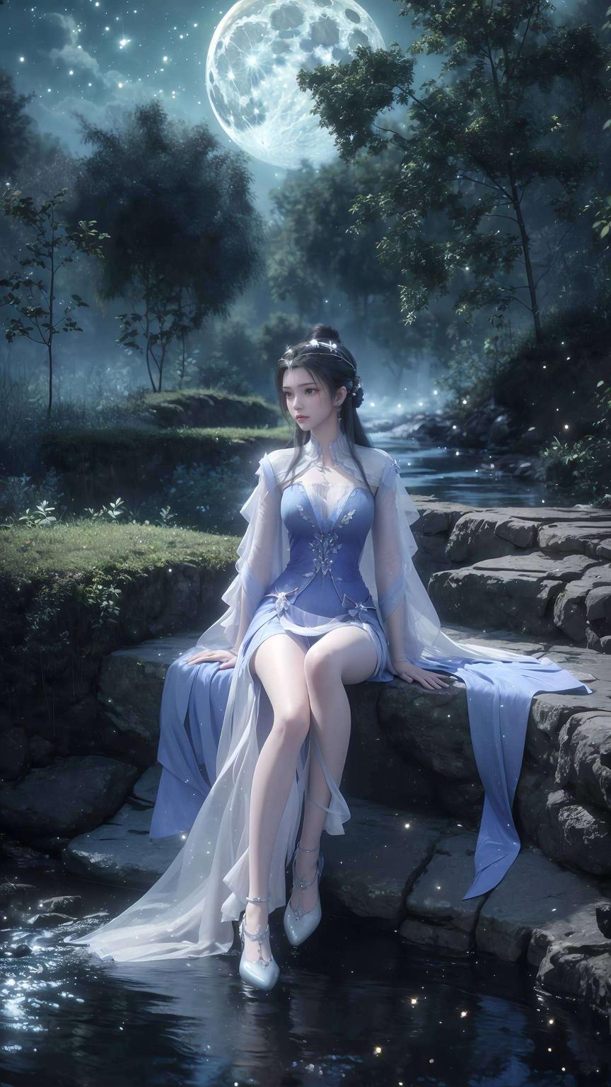 可爱又细腻这款壁纸以李慕婉的背身高清图片为主题