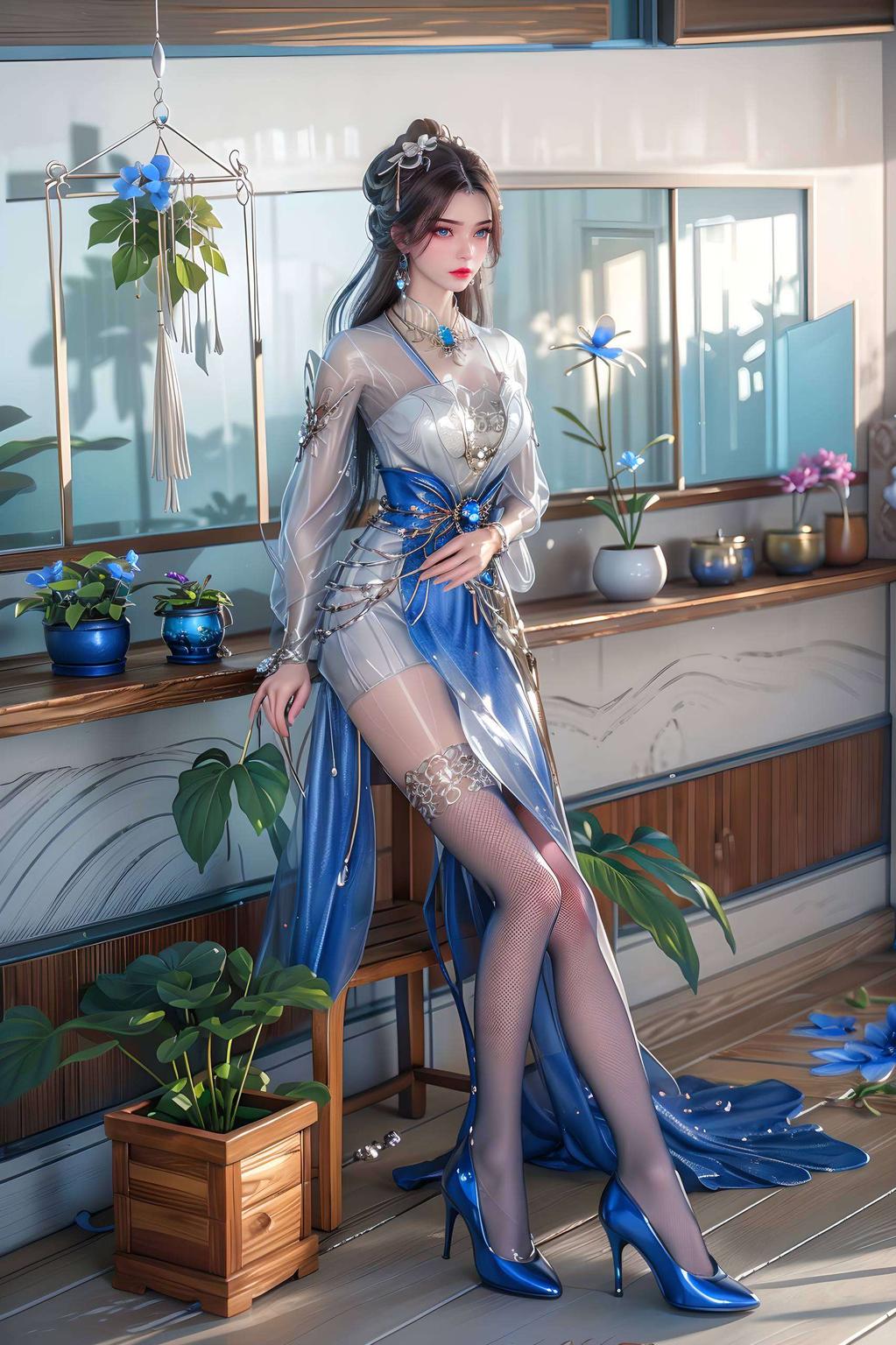 李慕婉优雅的身影在花海中翩翩起舞每一帧都像是从画里走出来的一样