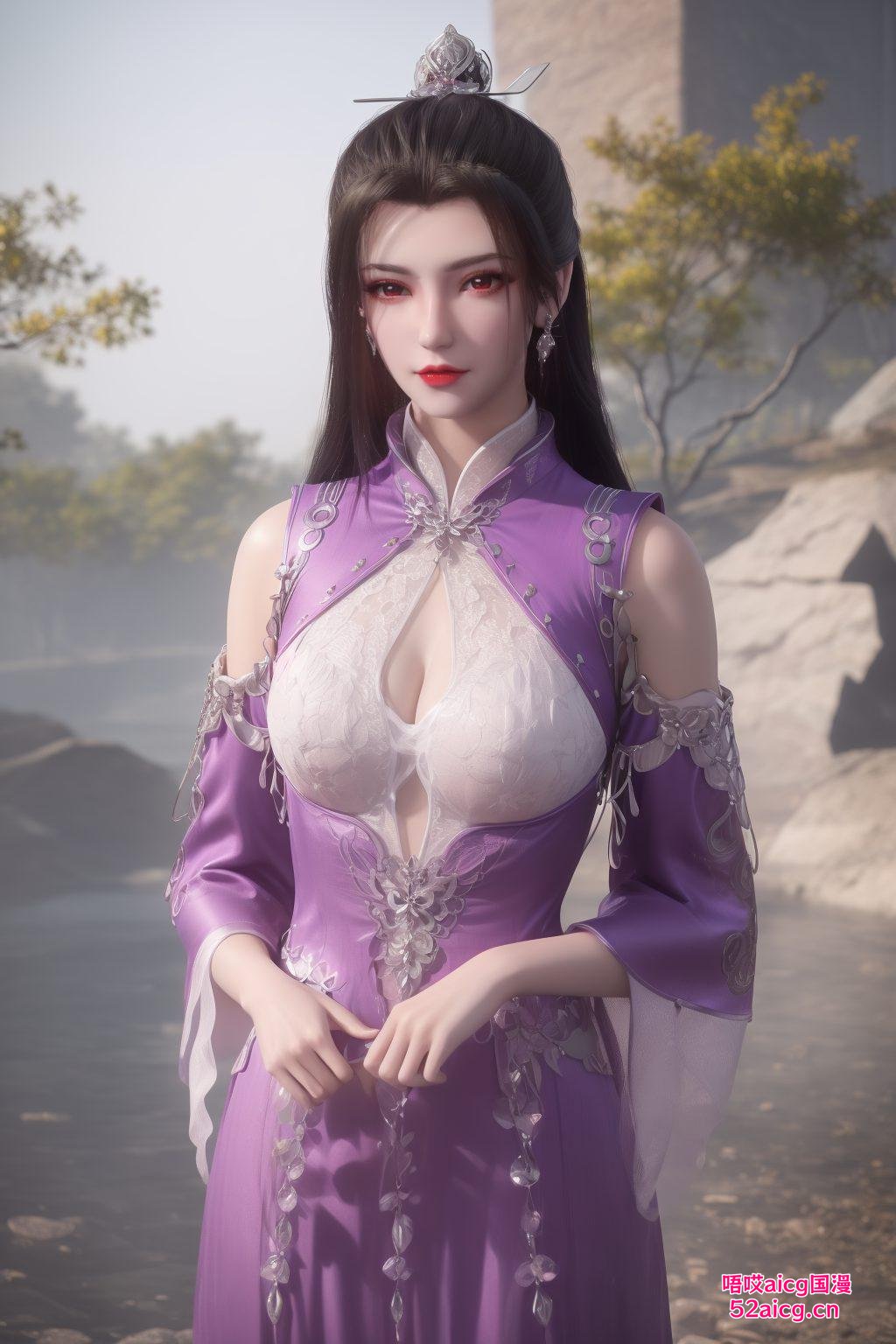 今天给大家带来超精致的国漫女神仙逆柳眉的苹果潮图壁纸！看这细腻的线条快来收藏这份独特的壁纸