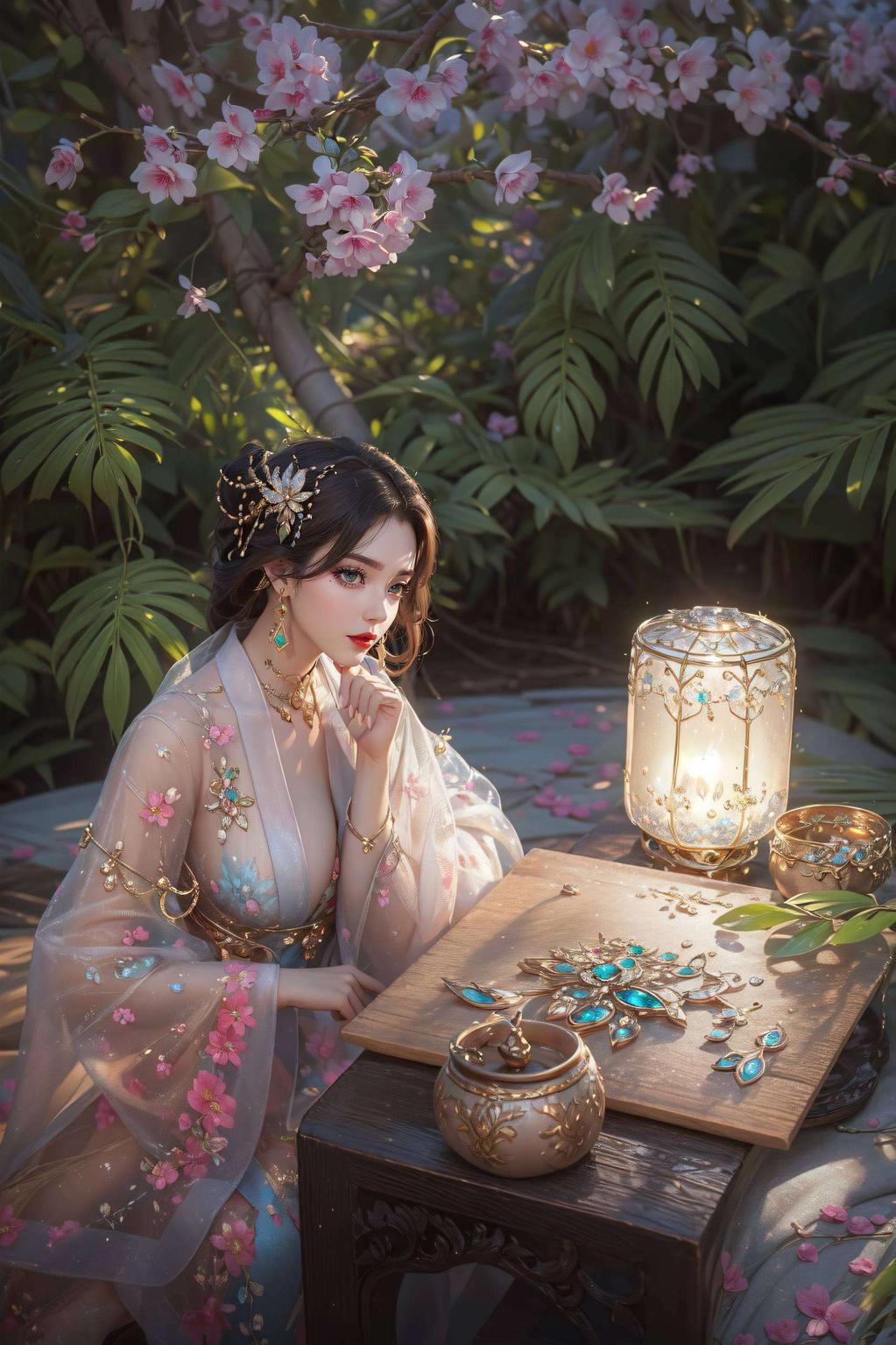 简直美得不像话！青翠柳枝轻拂水面让圣墟的宁静时刻相伴