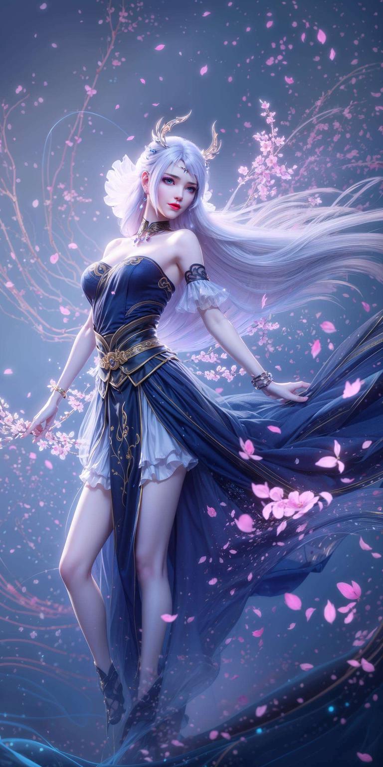 洛璃手绘黑白壁纸如诗如画