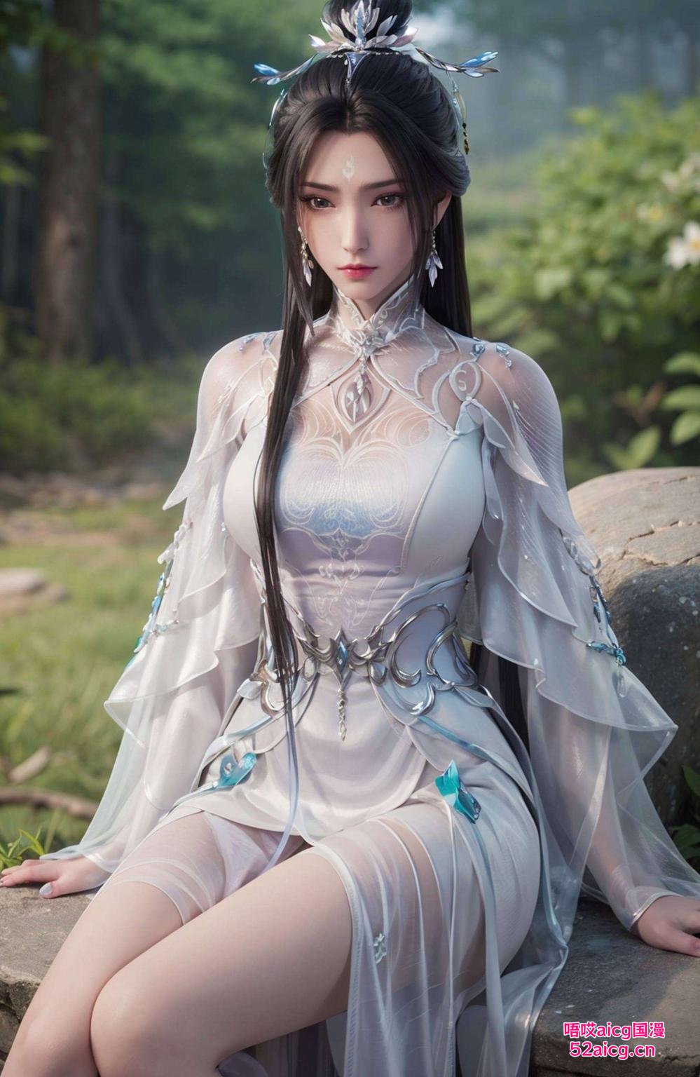 高清壁纸捕捉了她月下舞剑的优雅瞬间陆雪琪白衣如雪