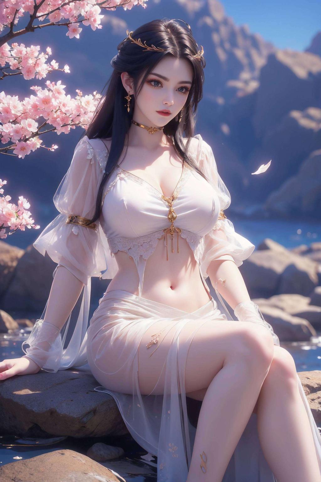 冷艳蛇女气质佳4K超清壁纸美如画