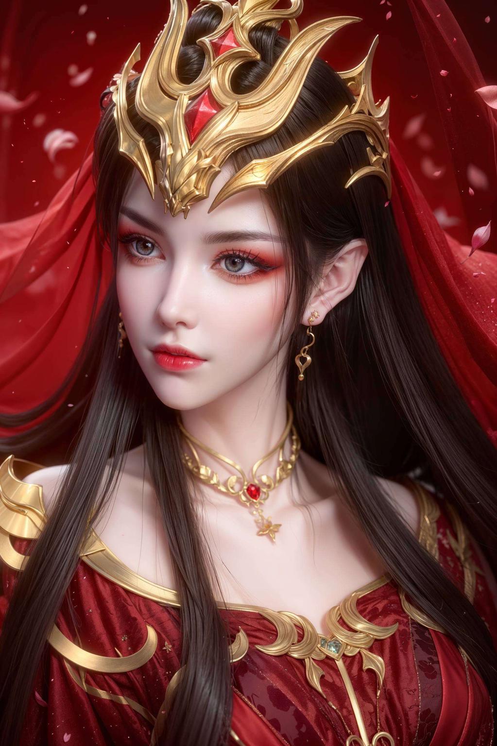 古风炫彩美杜莎大长腿壁纸