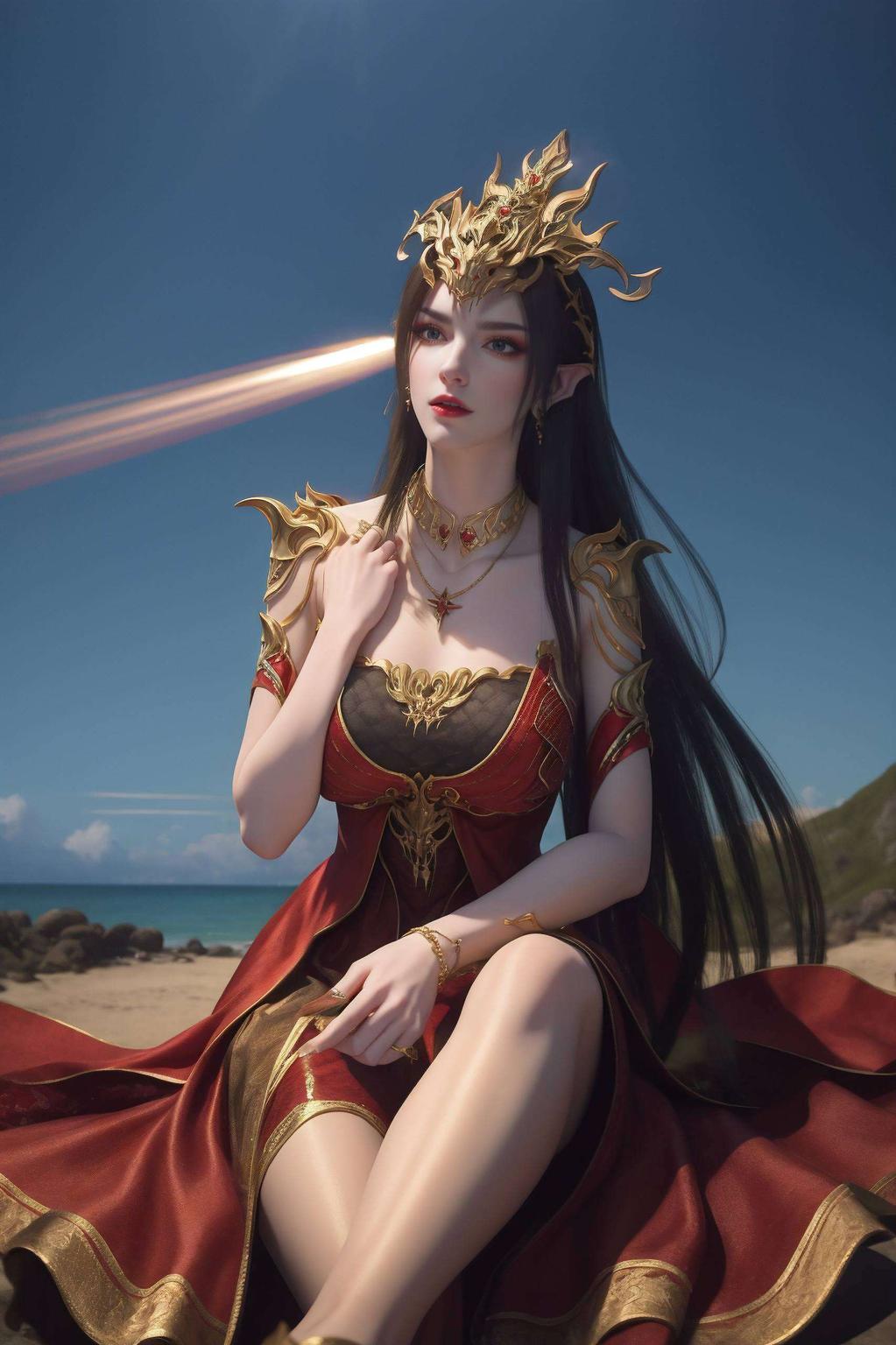主角是咱们的美女动漫角色——美杜莎！高清画质细节满分