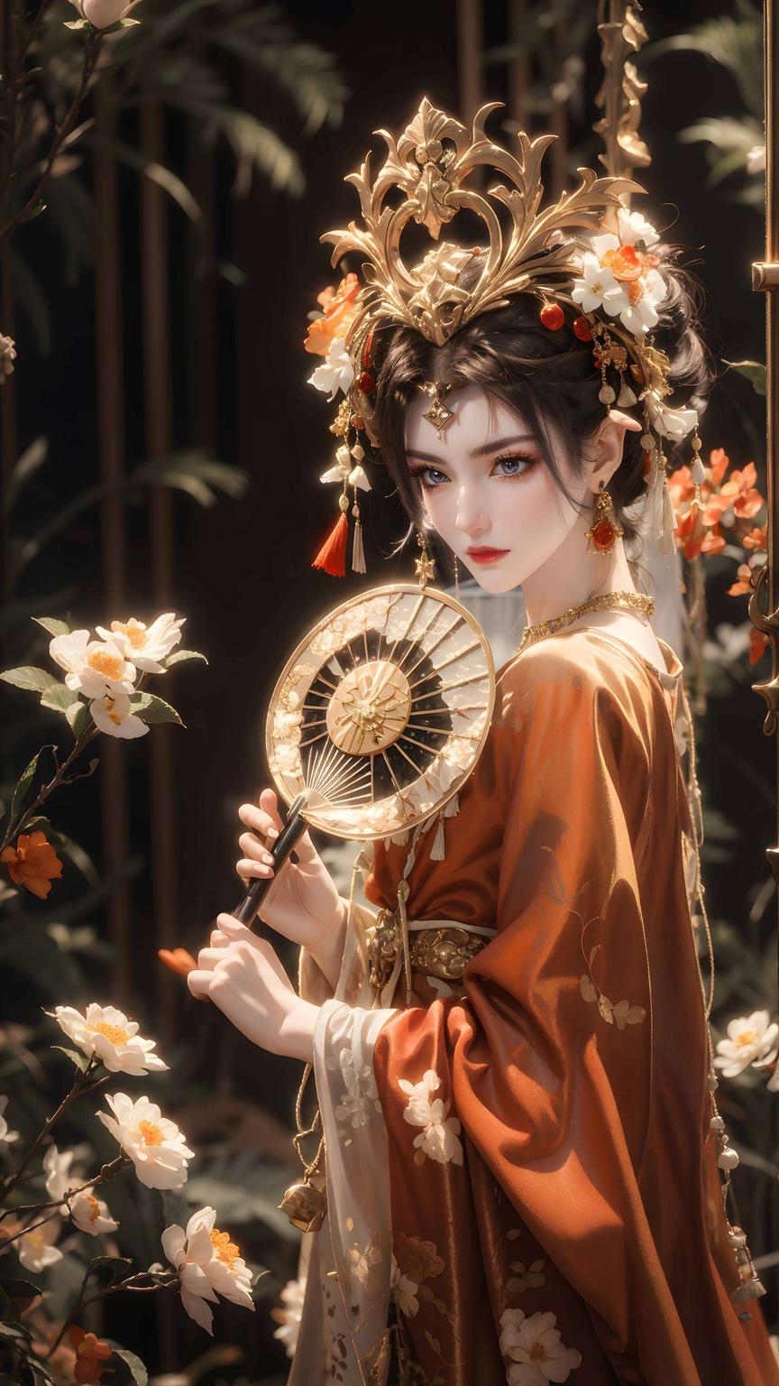 这款唯美免费壁纸秀美杜莎曲线曼妙