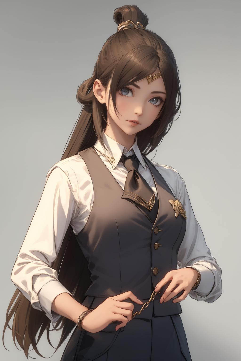 泪珠闪烁她的眼神藏着无尽哀愁