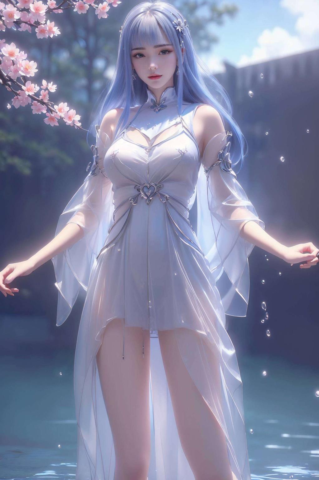 宁雨蝶翩翩舞高清壁纸映美颜