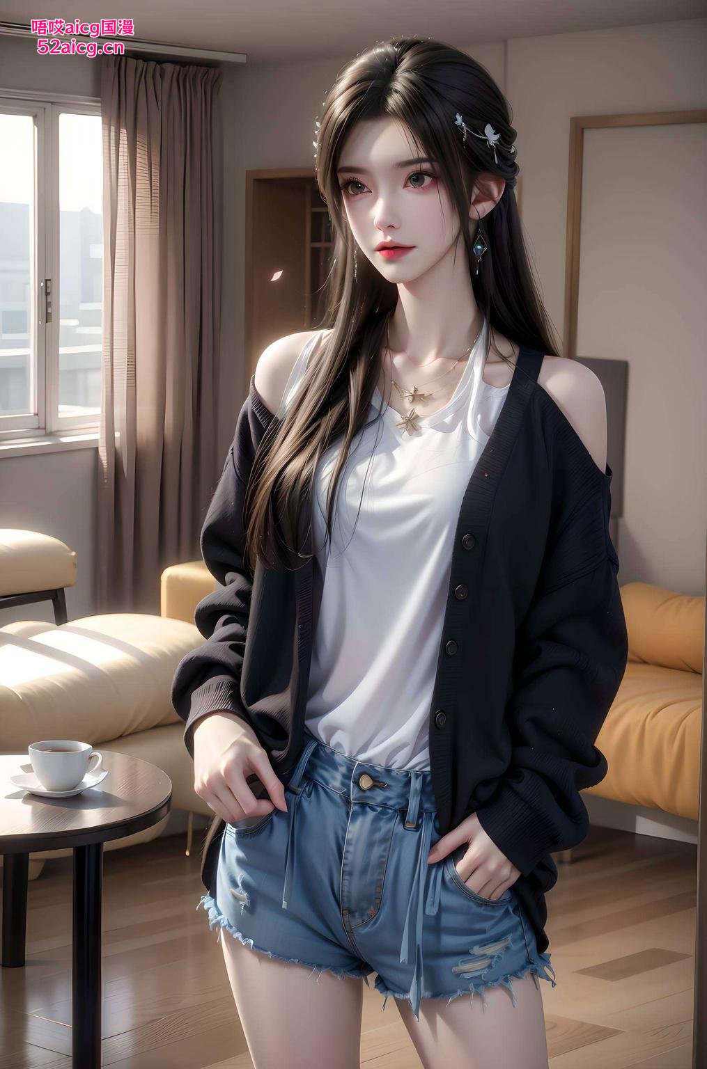 极简风壁纸清漪泳装比基尼