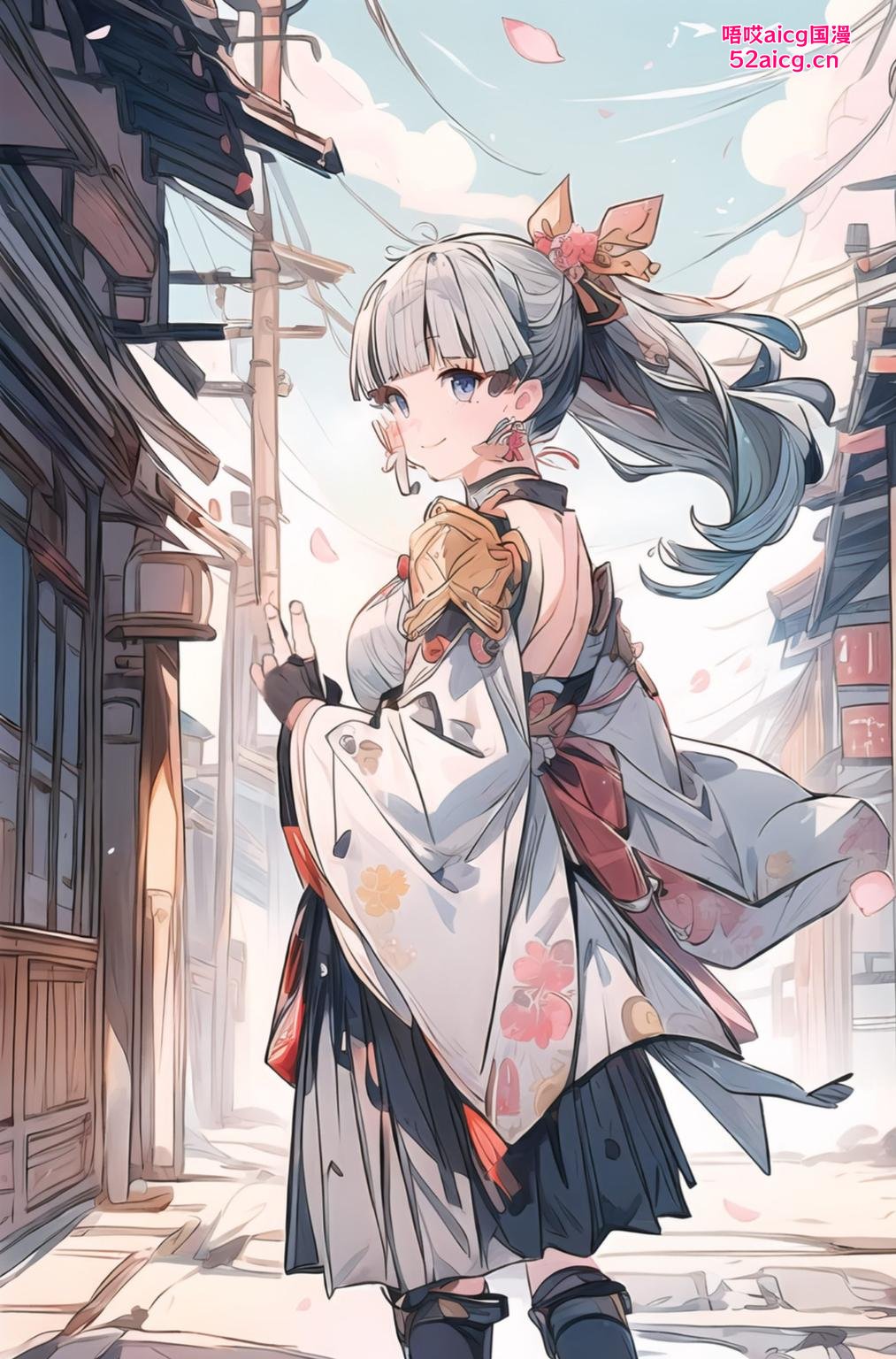 让她优雅的身影跃然屏上1920x1080的高清分辨率