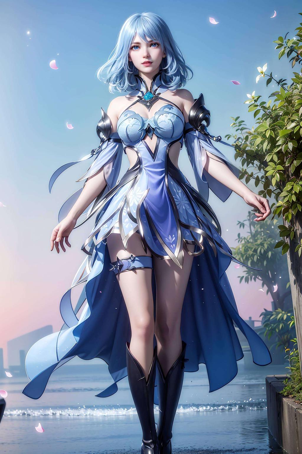 感受她的清冷魅力#斗罗大陆水冰儿#古风壁纸