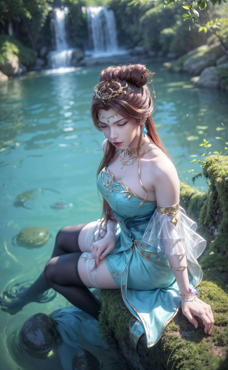 各位！今天给大家带来一款唯美又潮流的iPad潮图壁纸包！快来看看这款超清全身壁纸——苏灵韵高清画质