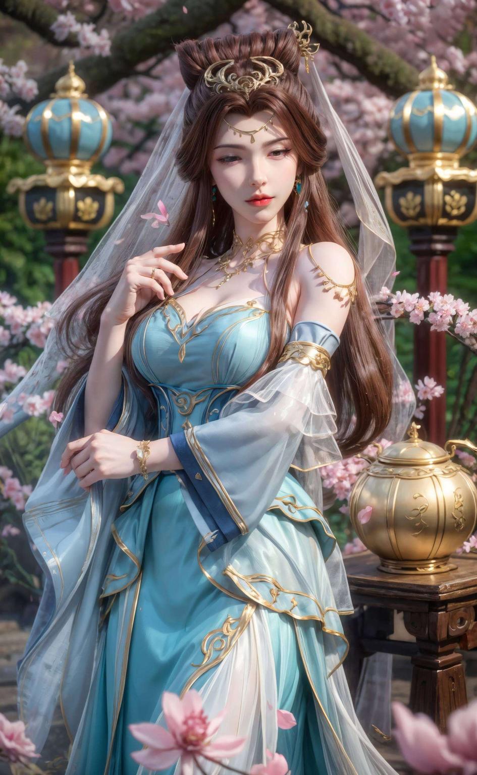 绿意盎然的背景让人心情愉悦