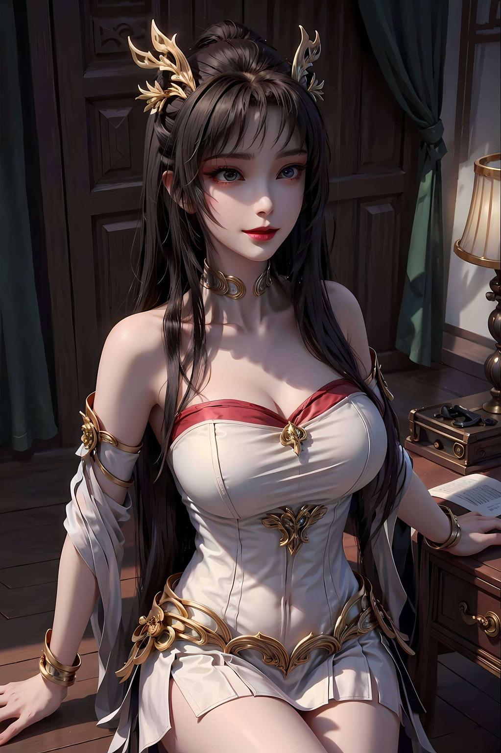 仙气十足今天给大家带来一款超可爱的电脑壁纸——AI国漫女神神马天狐仙子！画面中的她甜美动人