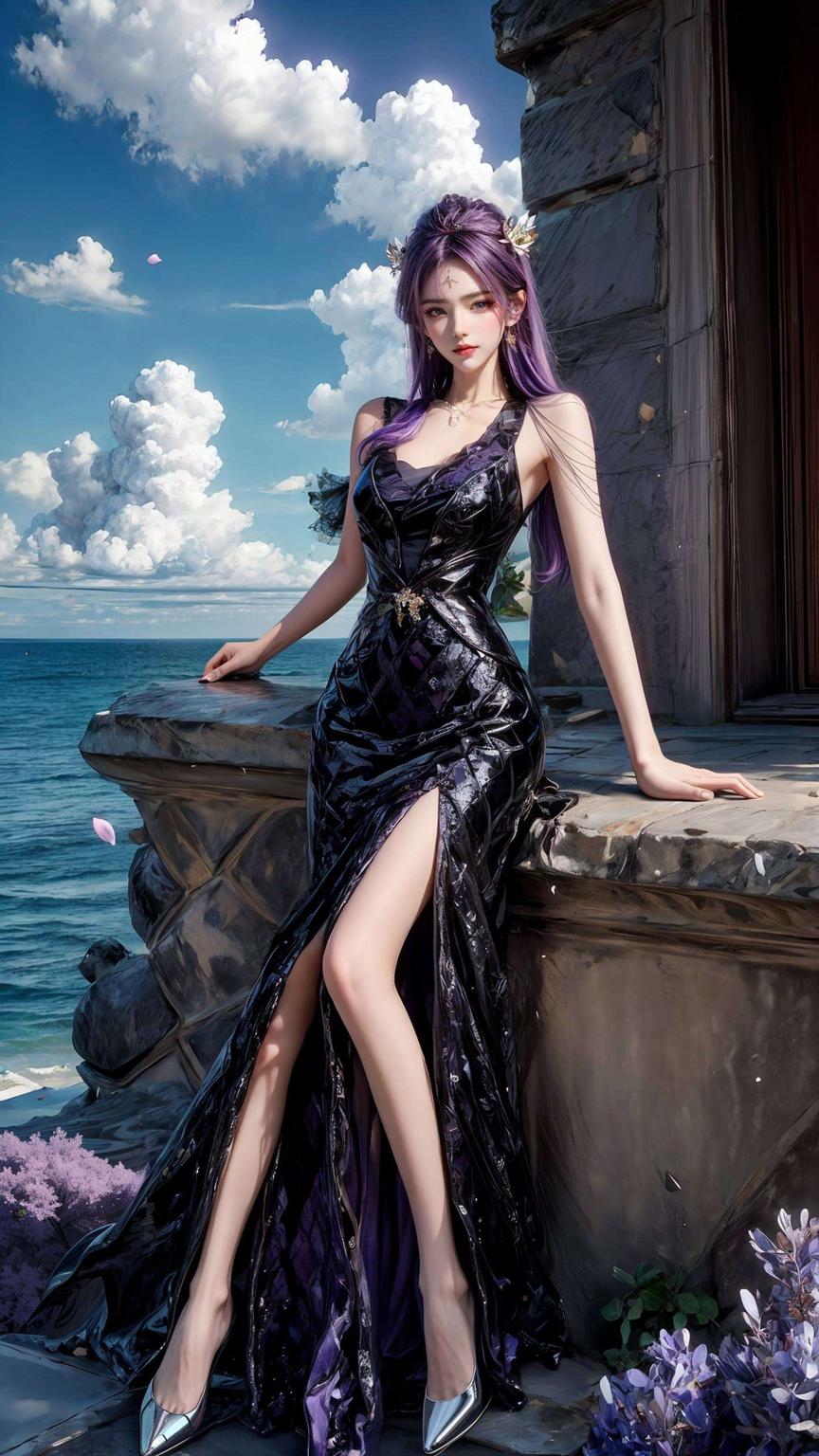 画面中专为iPhone打造！AI素材天穹壁纸图