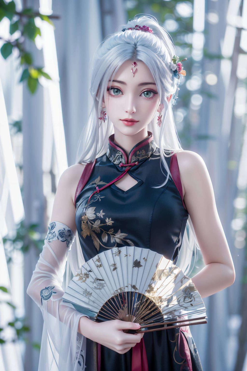 小白仙姿美不胜收！