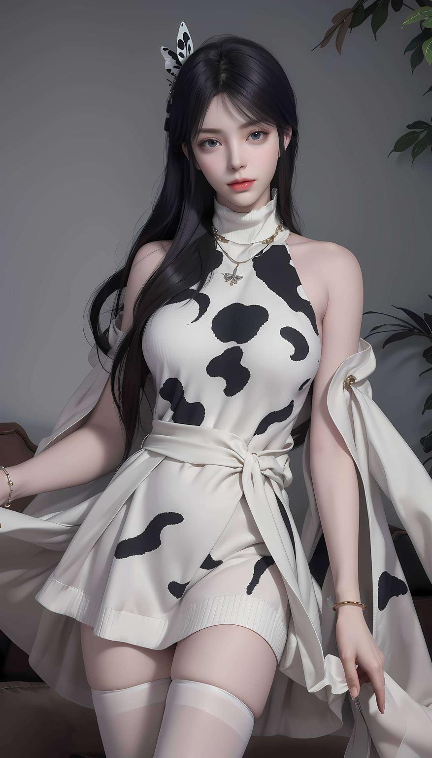 淡雅色调以月下萧薰儿的高清壁纸呈现