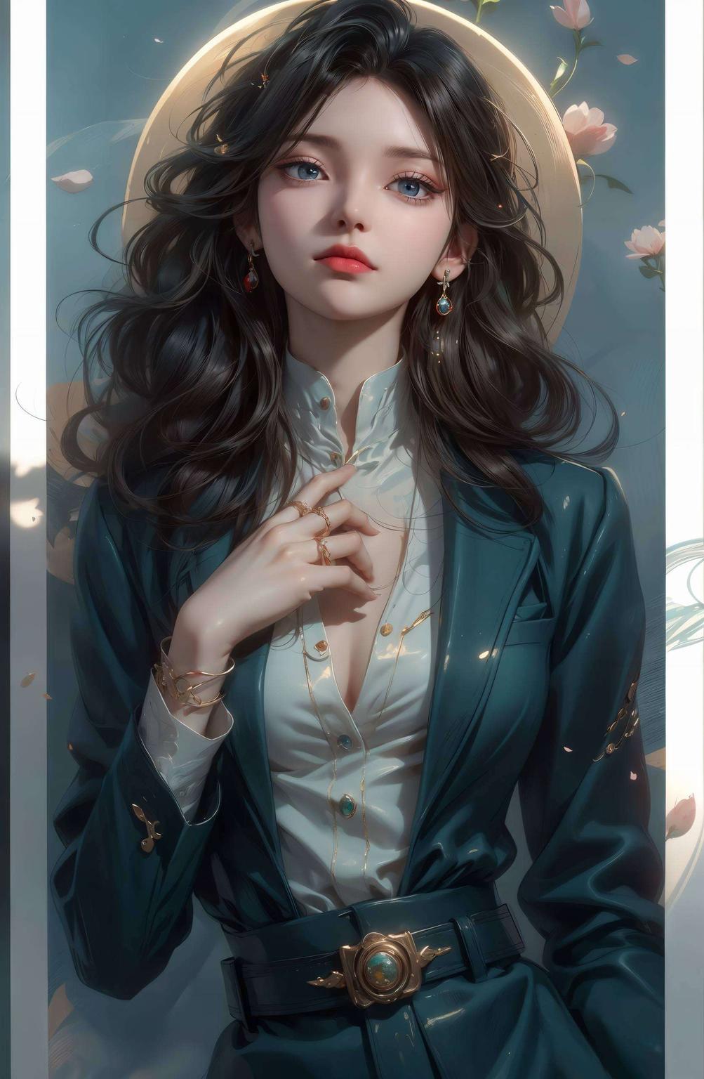 伤感中带着精细甜美的微笑