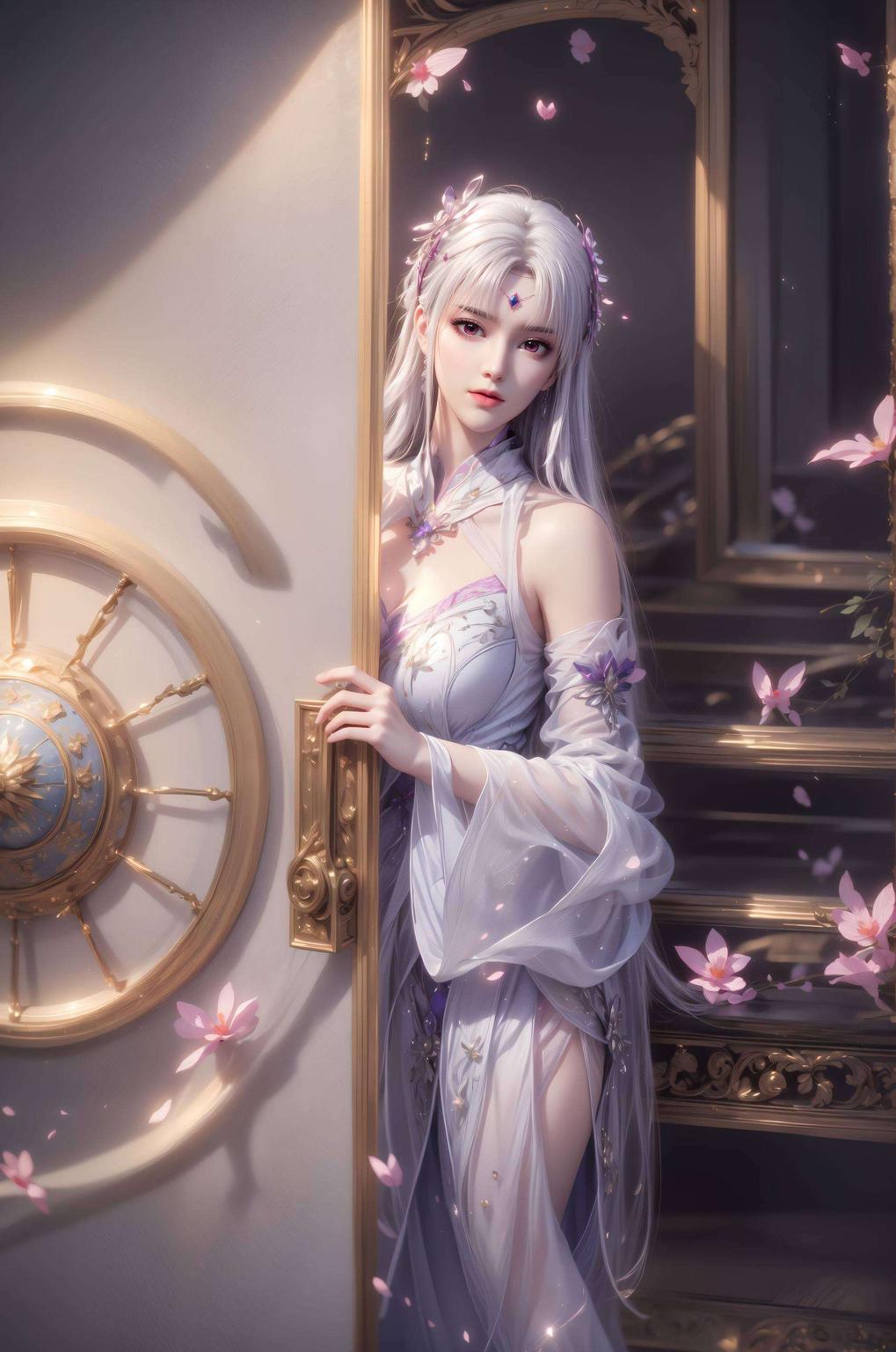 小医仙AI壁纸横屏绿意盎然