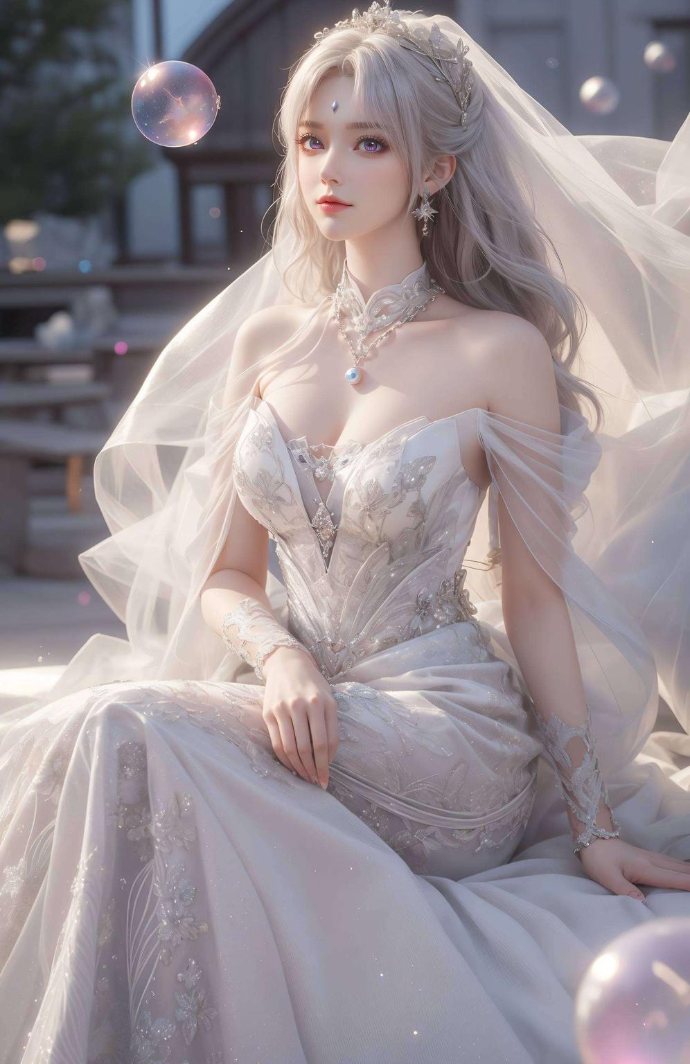 今天给大家带来一款唯美古风像素壁纸她身着轻盈古装