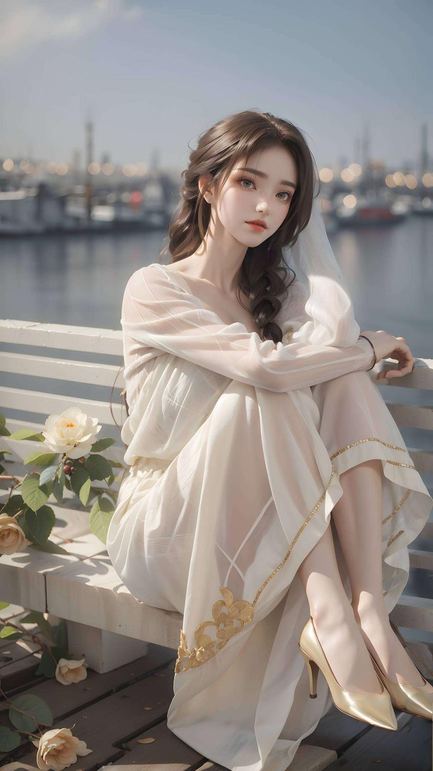 美得令人心动AI绘制