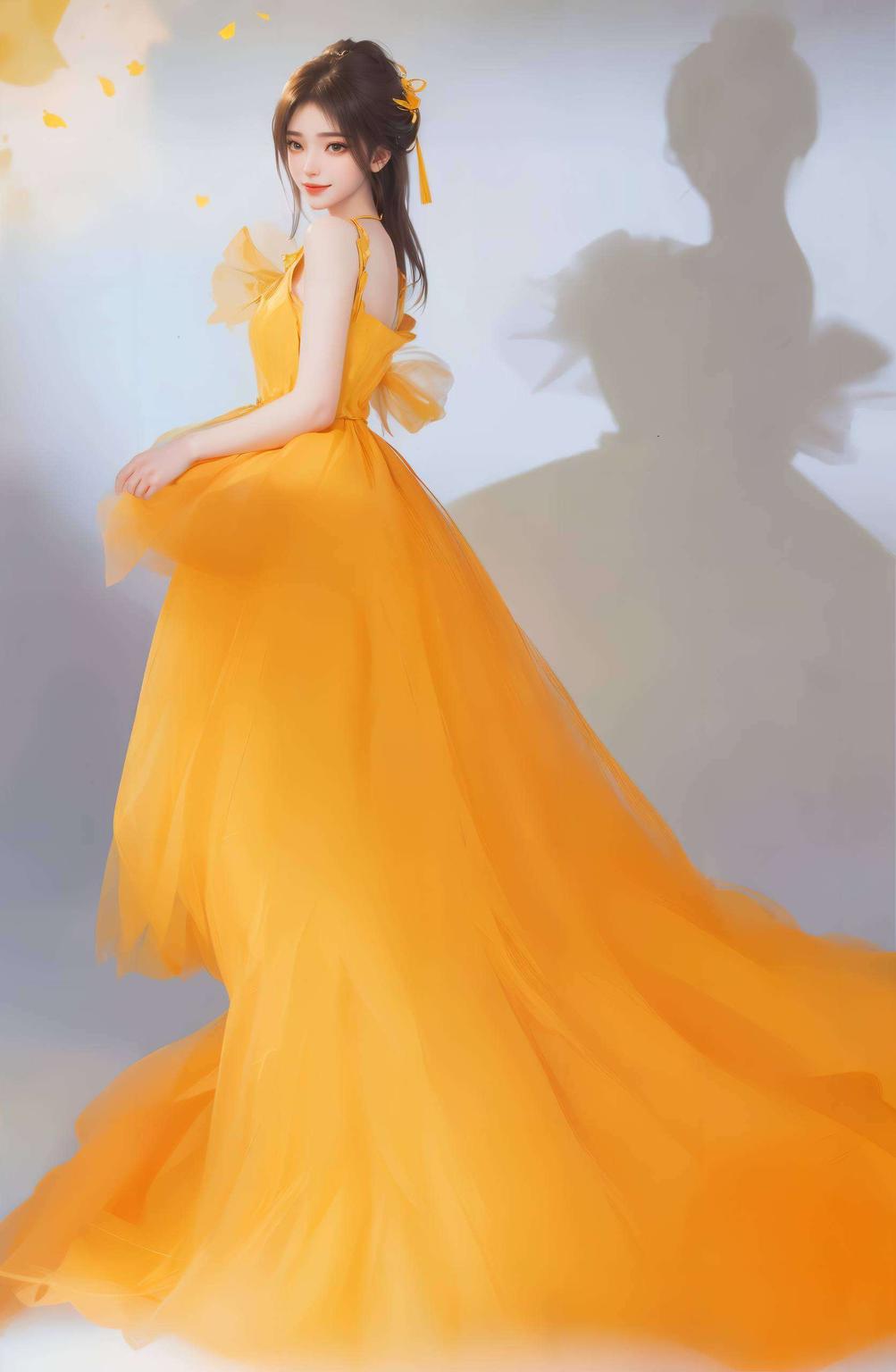 姚曦轻舞绿色古风壁纸