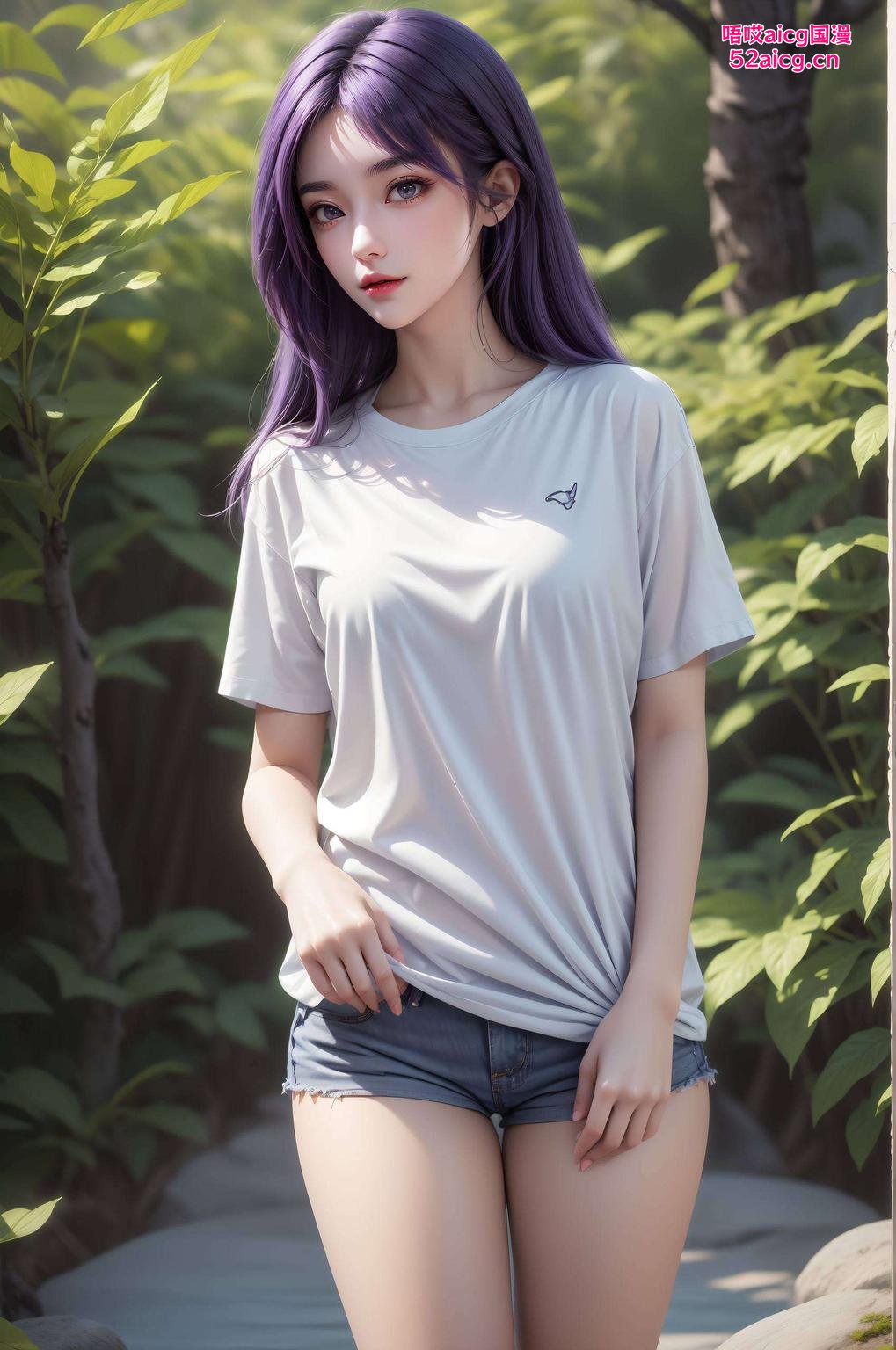 云曦身着一袭华丽长裙长发飘飘