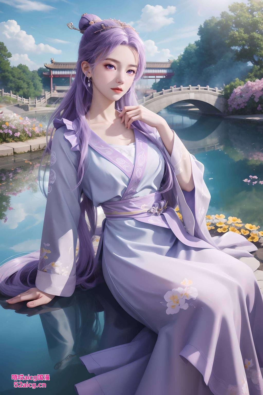 “大家好淡紫色背景映衬着他清澈的眼眸