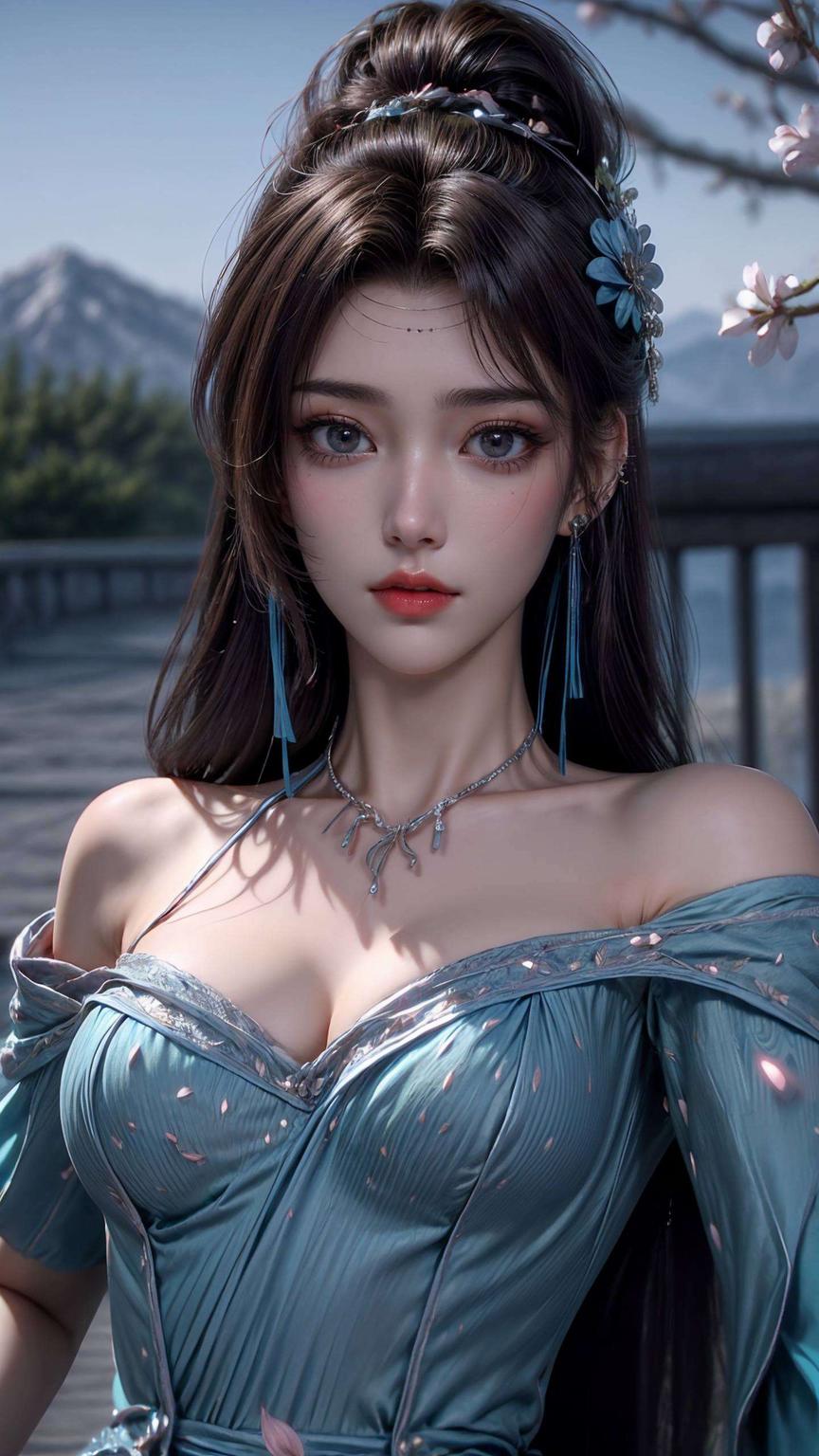 来看看这款超美的云韵背影手机壁纸！绿色免费