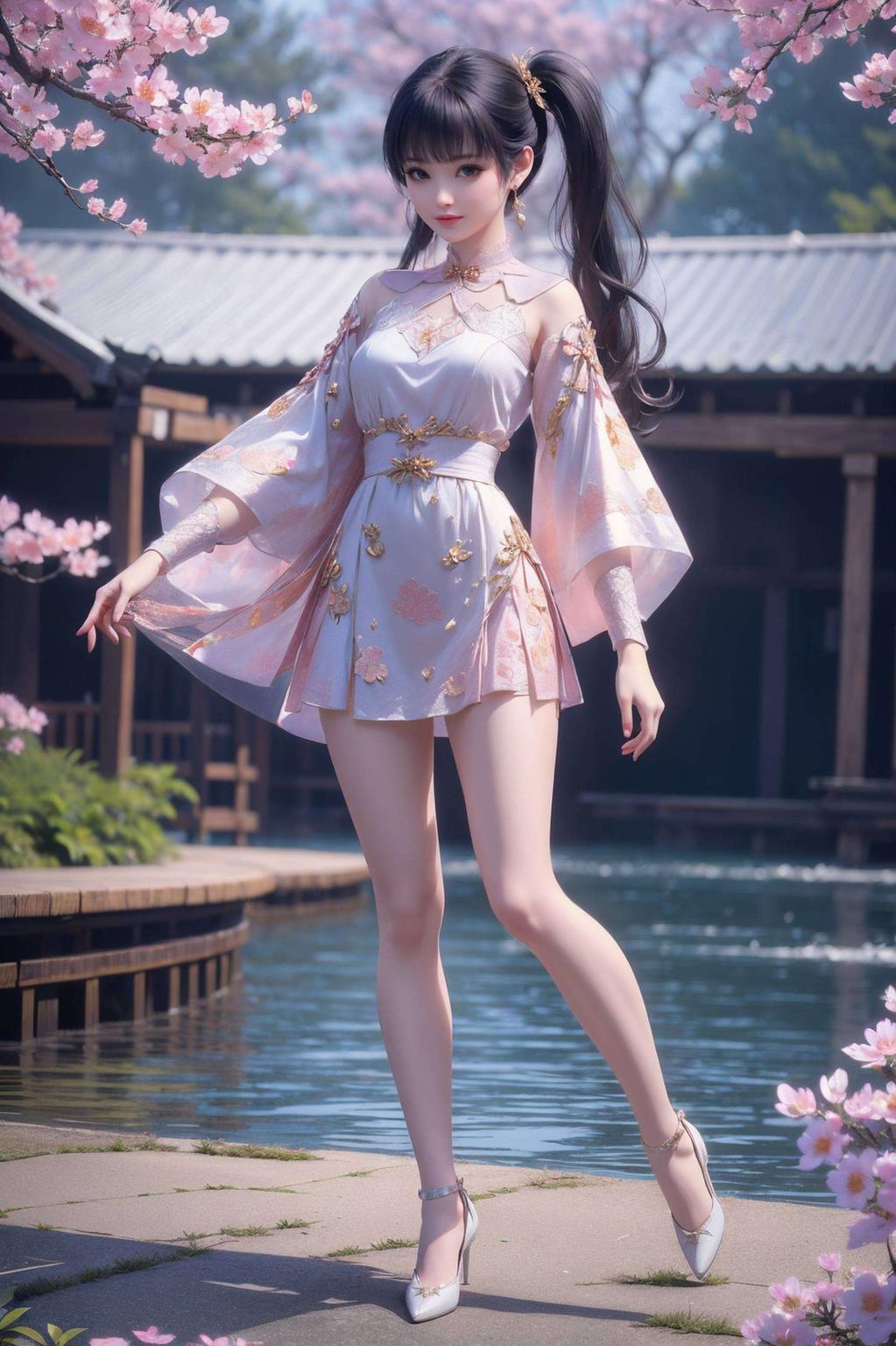 给你带来宁静的美好时光画面中紫妍翩翩起舞