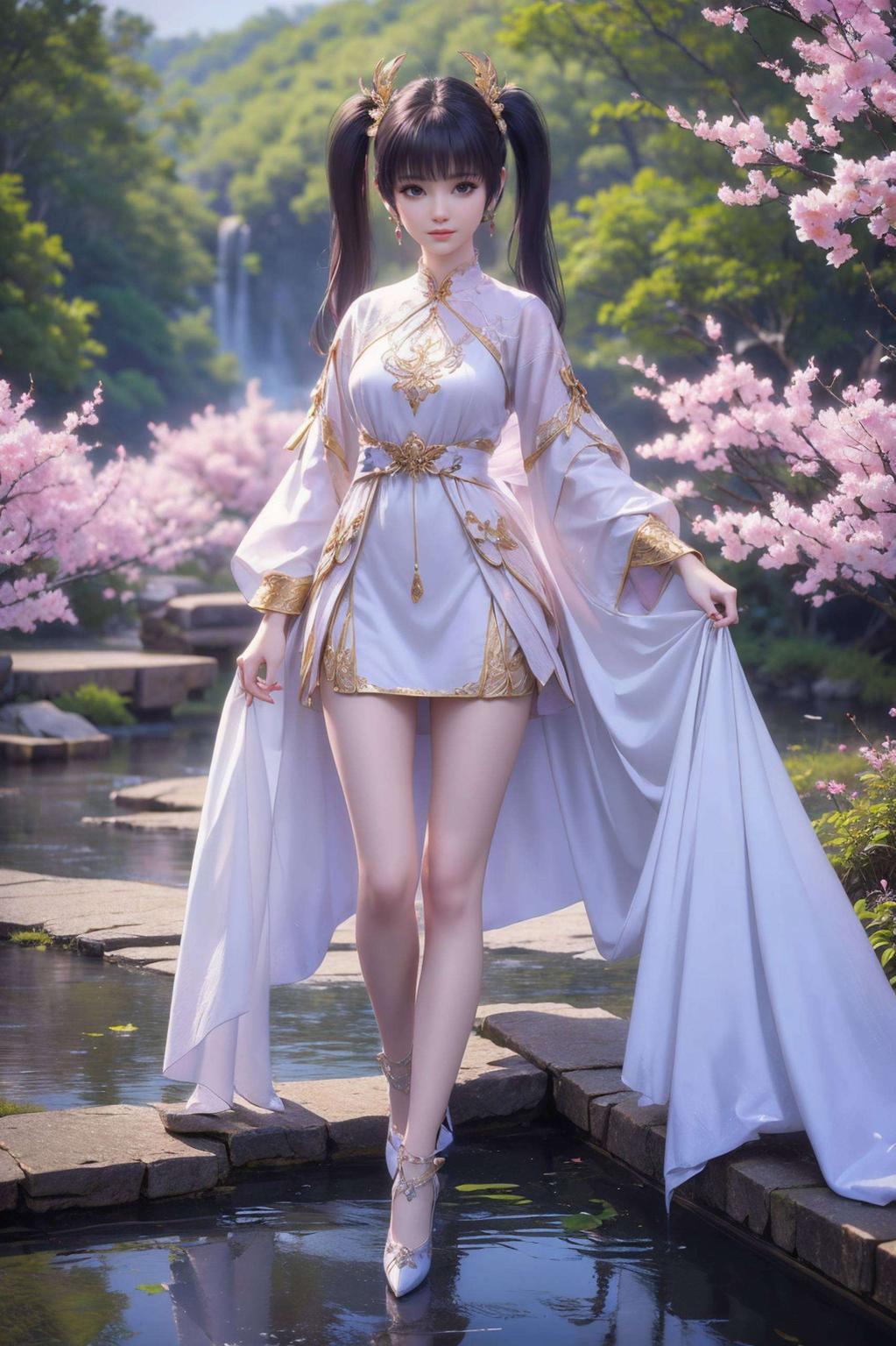 绝对让你的电脑桌面焕然一新！快来看看这精致的细节和鲜艳的色彩这款紫妍新服装的1920x1080壁纸